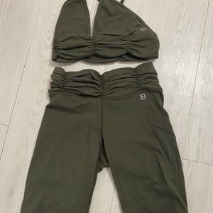 Olive Green Bike Shorts